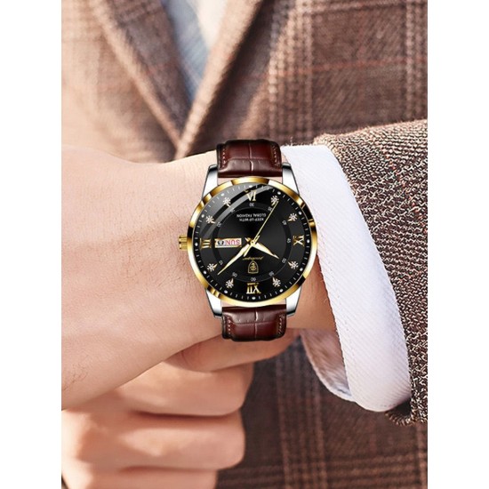 Men's watches, waterproof, casual, fashionable, suitable for business, fully automatic mechanical watches for men, men's quartz watches - Memoo.com